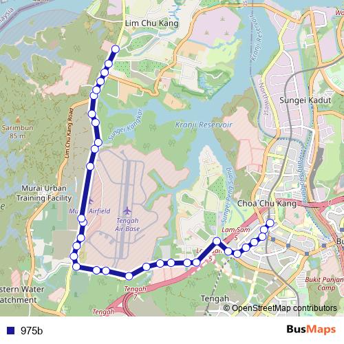 975b bus Line Map