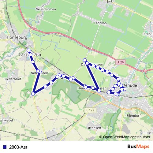 2803-Ast bus Line Map