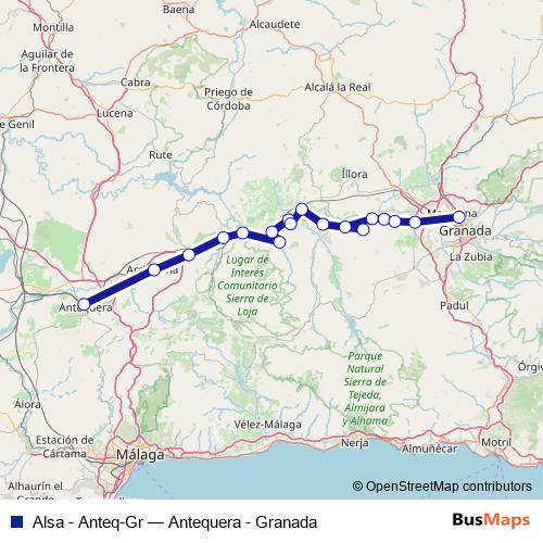Alsa - Anteq-Gr bus Line Map
