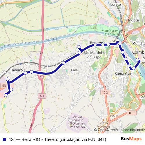 12r bus Line Map