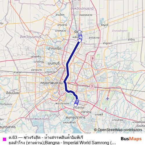 ต.63 bus Line Map