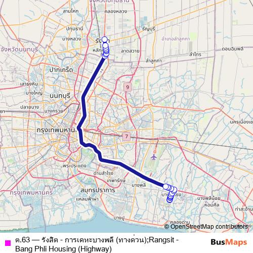 ต.63 bus Line Map