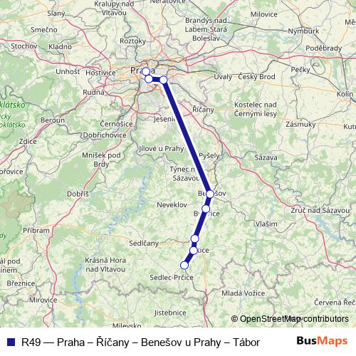 R49 rail Line Map