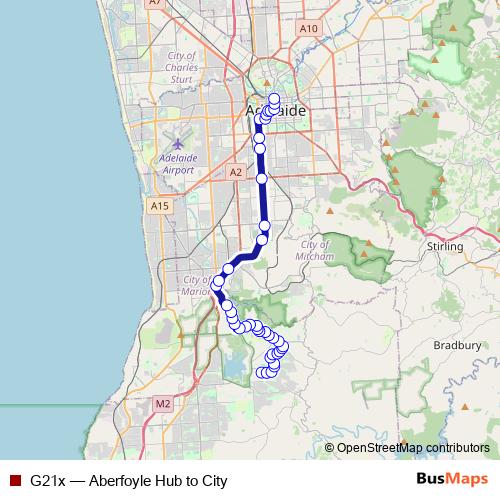 G21x bus Line Map
