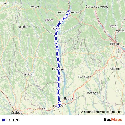 R 2076 rail Line Map