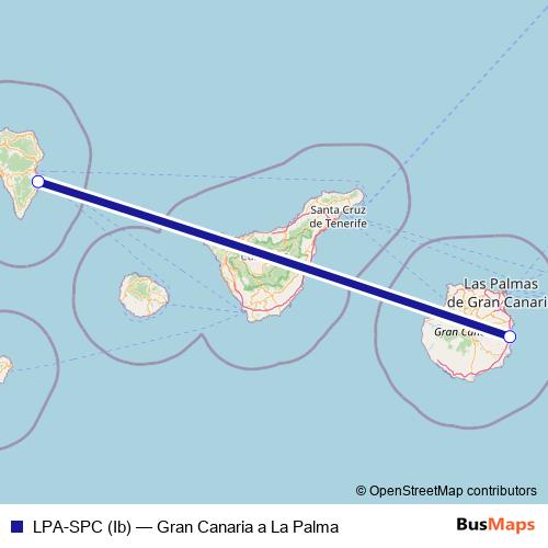 LPA-SPC (Ib) air Line Map