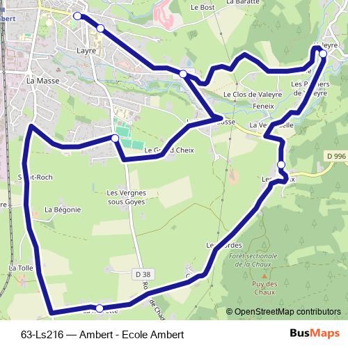 63-Ls216 bus Line Map
