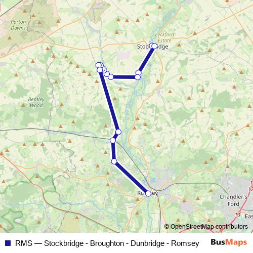 RMS bus Line Map