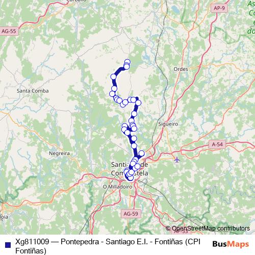 Xg811009 bus Line Map