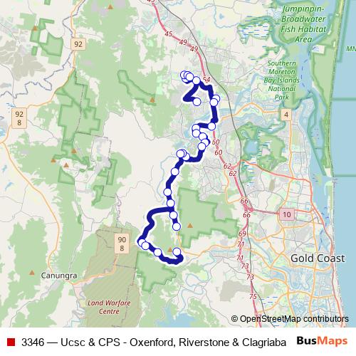 3346 bus Line Map