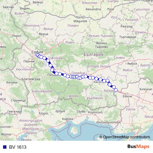 BV 1613 rail Line Map