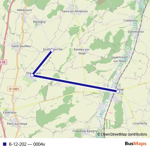 6-12-202 bus Line Map