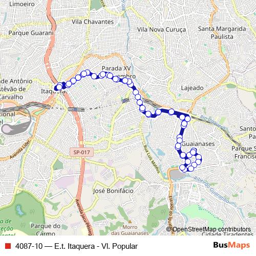 4087-10 bus Line Map