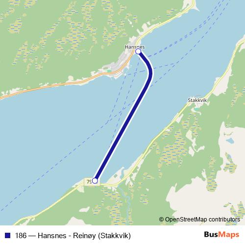 186 ferry Line Map