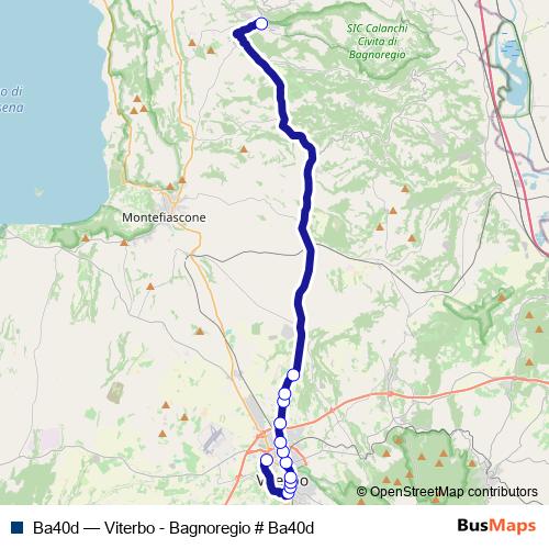 Ba40d bus Line Map