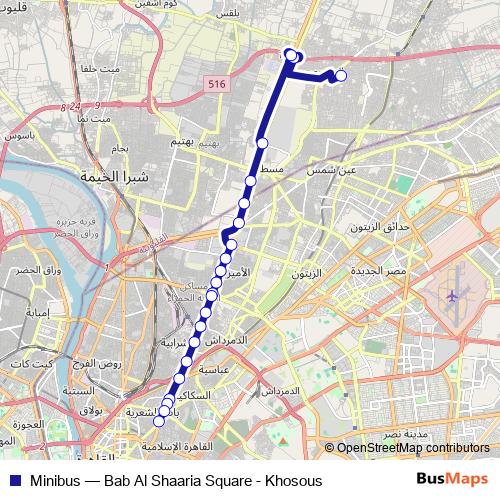Minibus bus Line Map