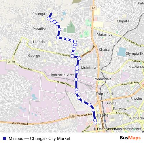 Minibus bus Line Map