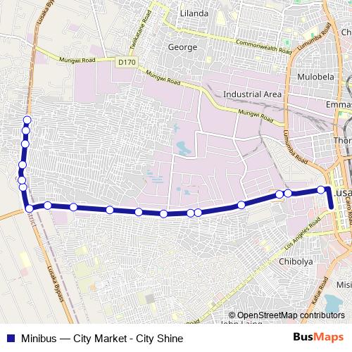 Minibus bus Line Map