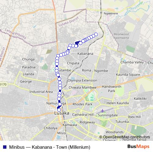 Minibus bus Line Map