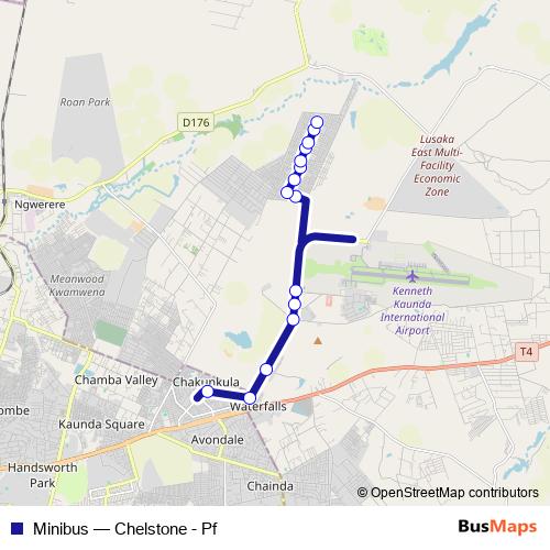 Minibus bus Line Map