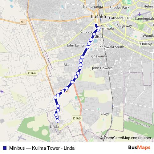Minibus bus Line Map