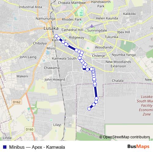 Minibus bus Line Map