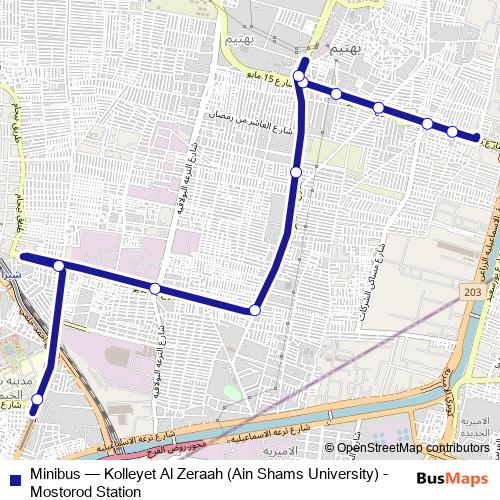 Minibus bus Line Map
