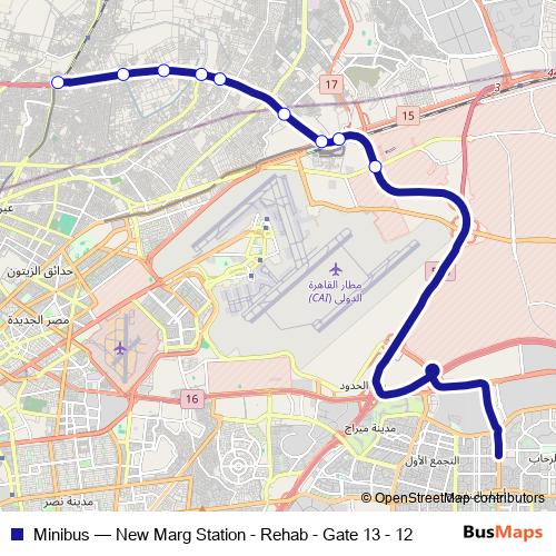 Minibus bus Line Map