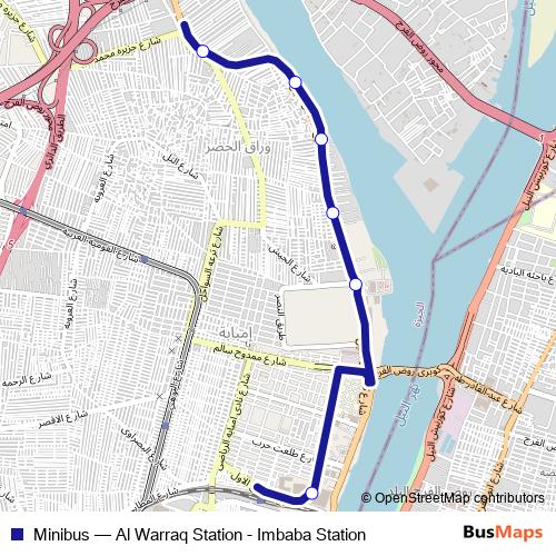 Minibus bus Line Map