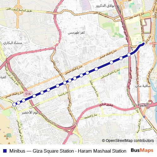 Minibus bus Line Map