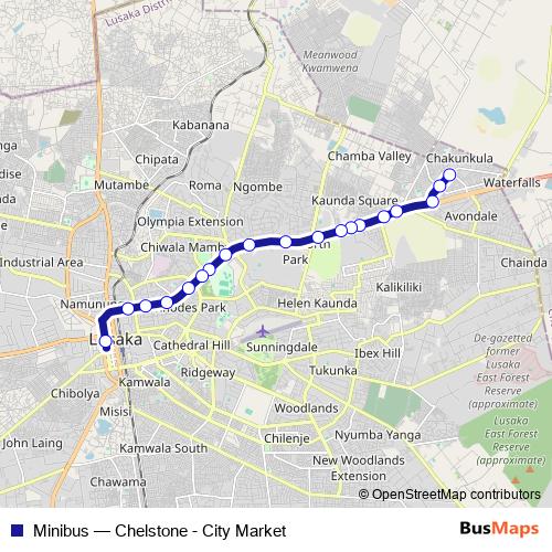 Minibus bus Line Map