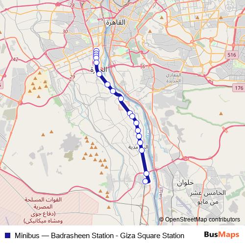 Minibus bus Line Map