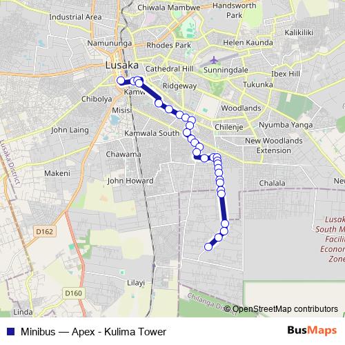 Minibus bus Line Map