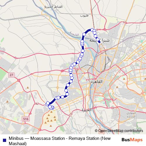 Minibus bus Line Map