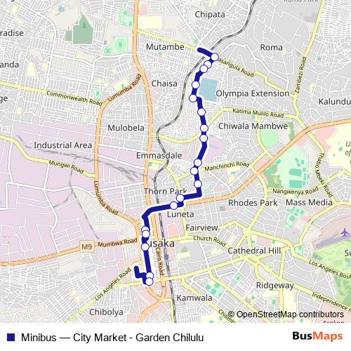 Minibus bus Line Map