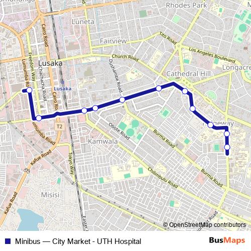 Minibus bus Line Map