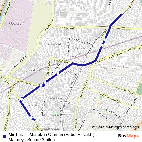 Minibus bus Line Map