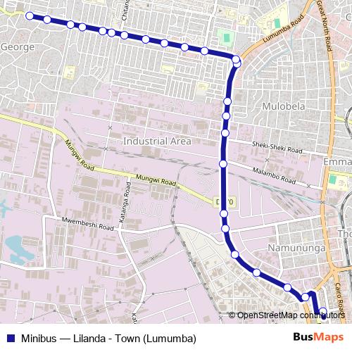 Minibus bus Line Map