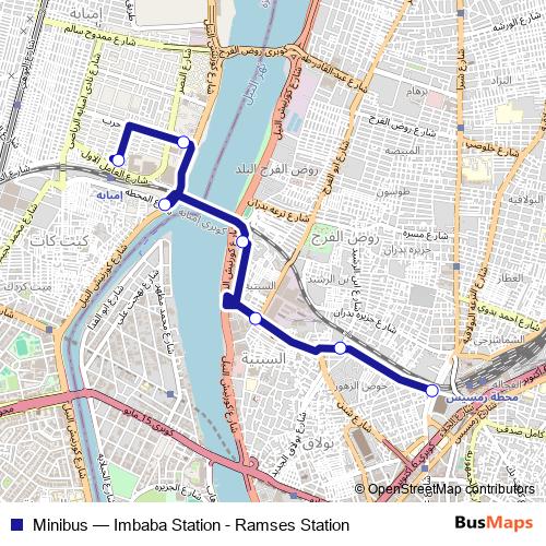 Minibus bus Line Map