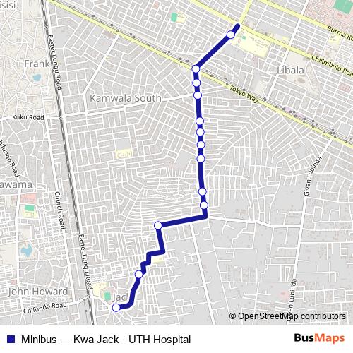 Minibus bus Line Map