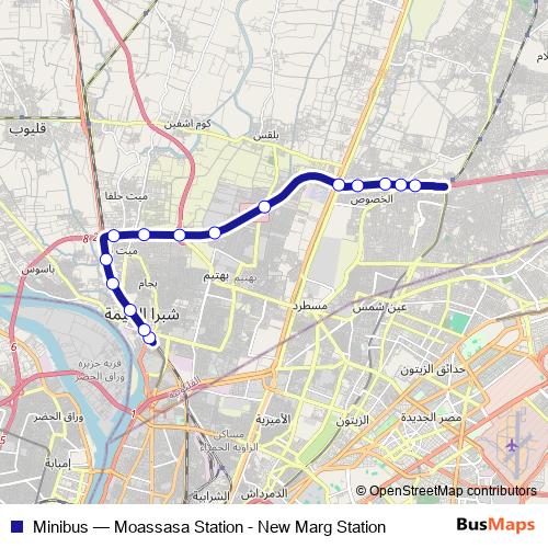 Minibus bus Line Map
