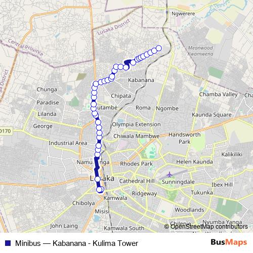Minibus bus Line Map