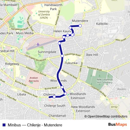 Minibus bus Line Map