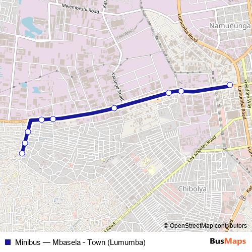 Minibus bus Line Map