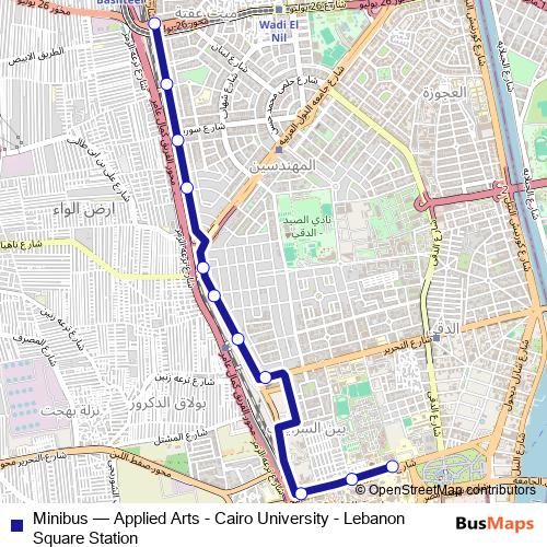 Minibus bus Line Map