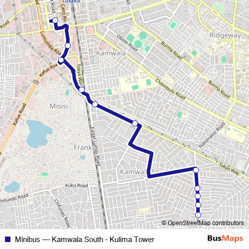 Minibus bus Line Map