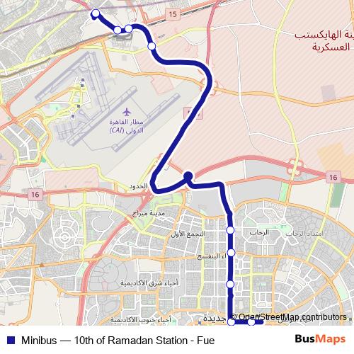Minibus bus Line Map