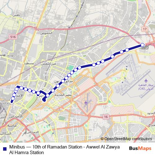 Minibus bus Line Map