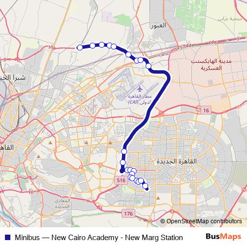 Minibus bus Line Map