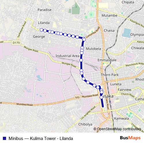 Minibus bus Line Map